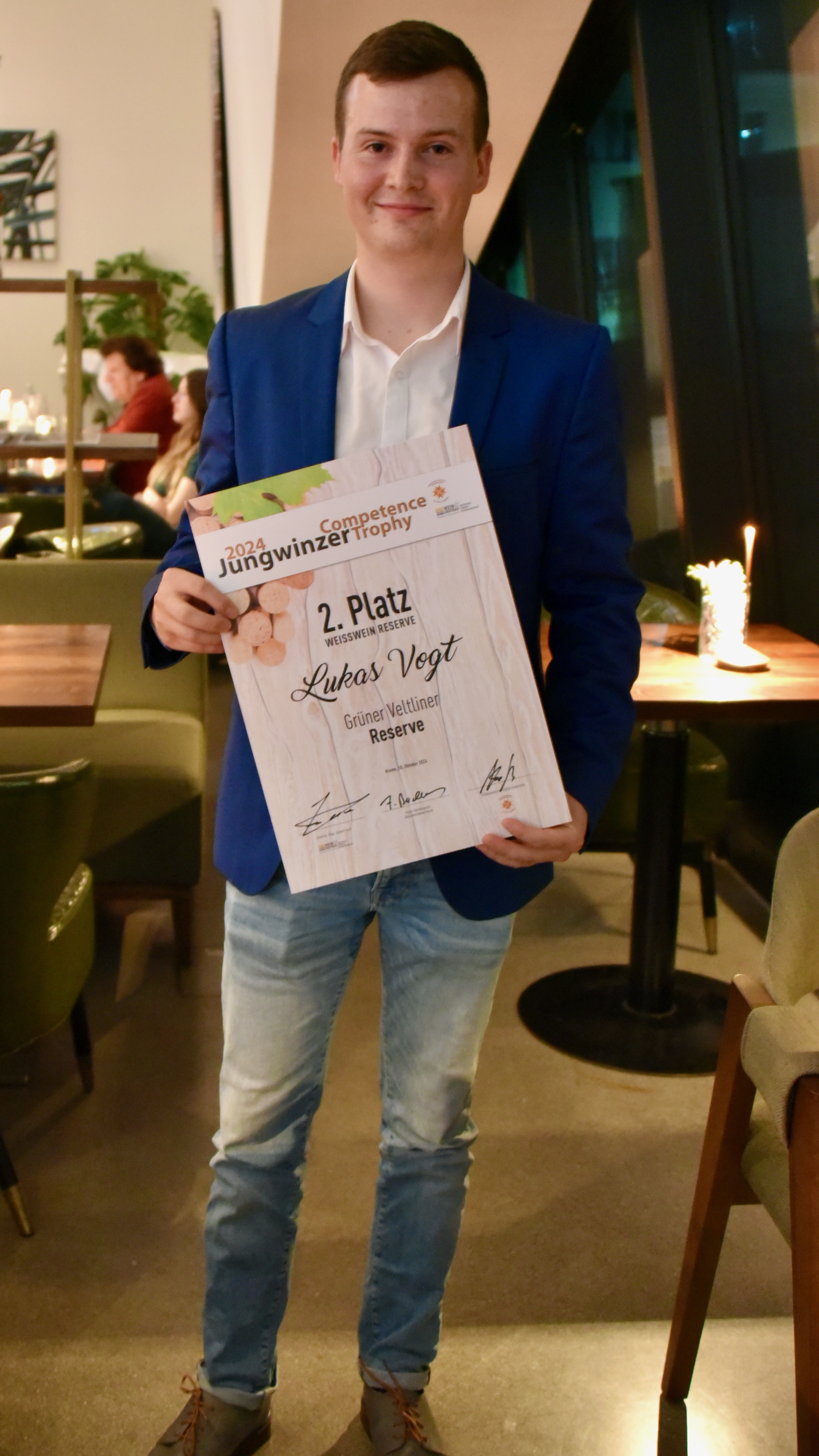 Weißweine Reserve 2. Platz VOGT Lukas